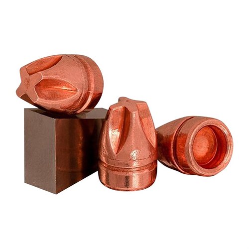 XTREME PENETRATOR-bulleten erbjuder djup, rak penetration med en permanent sårhålsdiameter som överträffar de flesta expanderande kulor, tillverkad av solid koppar/brass.