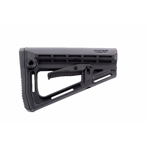 WILSON COMBAT AR-15 BUTTSTOCK är en lätt, justerbar och hållbar buttstock i fiberförstärkt polymer, med QD slingfästen och en smidig design för alla AR-15.