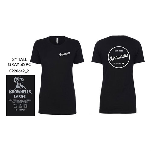 Visa din Brownells-stolthet med vår nya T-shirt för damer! Finns i storlekar XS till 3XL och flera stilar, designade med dig i åtanke!