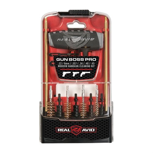 PRO PACK FOR GLOCK erbjuder en komplett lösning för rengöring och underhåll av din Glock med ett professionellt rengöringskit, skyddsmatta och praktiska verktyg.