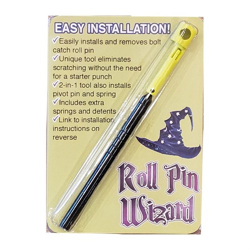 ROLL PIN WIZARD gör det enkelt att installera bolt catch roll pin utan att repa din receiver. Inkluderar roll pin punch, extra fjädrar och detents!