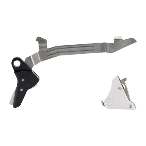 Timney Alpha Trigger för Glock Gen 5 erbjuder en säker och förbättrad avtryckarfunktion med en ren och skarp dragvikt på 3 lbs, lätt att installera.