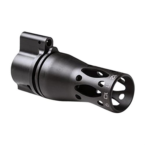 RIFLESPEED Gas Control ger enkel och exakt justering av gasflödet, förbättrad tillförlitlighet, minskad rekyl och ökad noggrannhet för alla förhållanden.