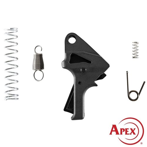 Apex Flat-Faced Action Enhancement Kit förbättrar din S&W SDVE med en platt polymeravtryckare som ger en smidigare och lättare avtryckning samt förbättrad reset.