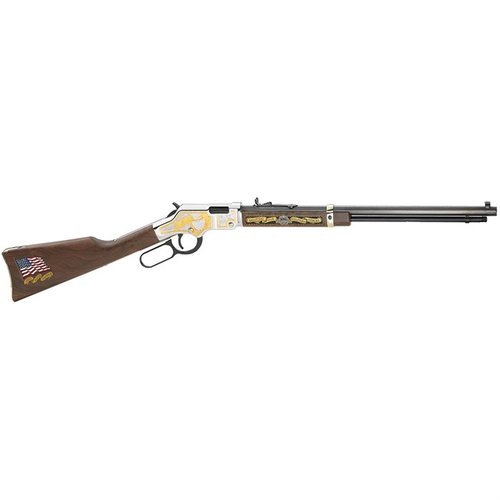 Henry Repeating Arms Golden Boy Military Service Tribute är en elegant .22 LR gevär med 20