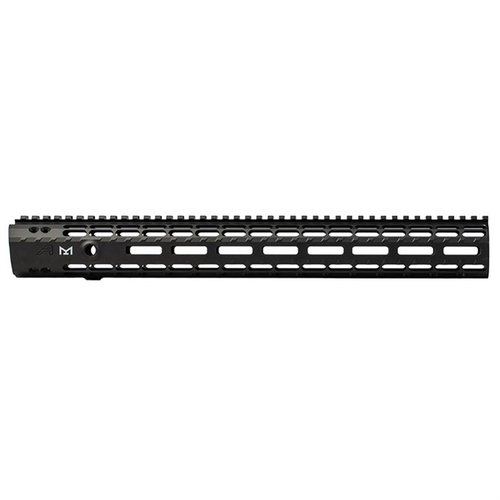 Aero Precision GEN-2 Enhanced M-LOK handguard erbjuder en lättviktsdesign med fri flytning, anti-rotationsflikar och snabbkoppling för slingor.
