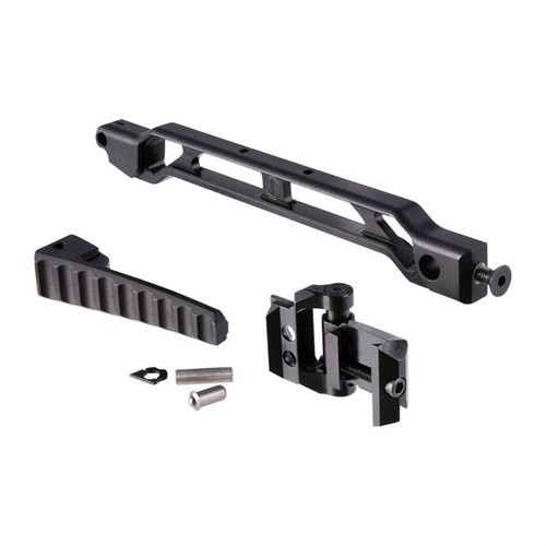 AB-9R med FOLDING BUTTPLATE och JMAC 1913 FOLDING MECH är lätt, modulär och erbjuder flera monteringsalternativ samt integrerad QD Sling Socket.