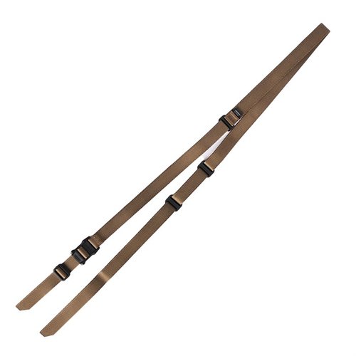 MS1 Lite Sling är en kompakt och lättviktig lösning med 1" brett webbing som minimerar bulk och snubblande, perfekt för små och lätta vapen.