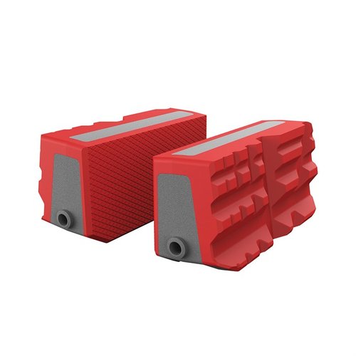 SMART-JAWS Multi-Fit Sleeves erbjuder ett icke-märkande grepp för alla typer av vapen och delar, med omvändbara käftar för både känsliga och tuffa jobb.