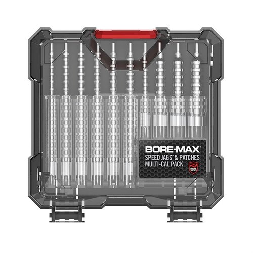 Bore-Max Speed Jag och Patches Multi-Cal Pack erbjuder 10 populära kalibrar för effektiv rengöring och snabbare resultat på skjutbanan.