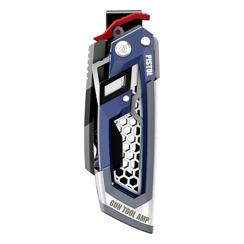GUN TOOL AMP-Pistol är en kompakt och mångsidig multitool med plattformsspecifika verktyg, perfekt för att underhålla dina handeldvapen och lätt att bära med sig.