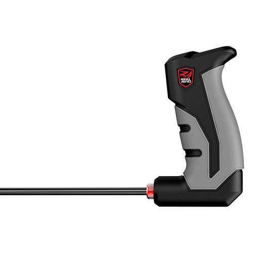 BORE-MAX SMART ROD har ett ergonomiskt grepp för enklare rengöring, en premium kolfiberstav med ultra-glide bearing för smidig rotation och en väggmonterad förvaring.
