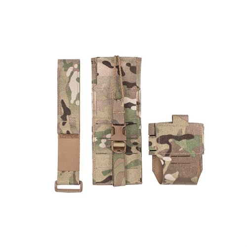 Multi-Platform Radio Chassis Mk5 är modulär, justerbar och passar många radioer, med enkel batteribyte och säker montering på kroppsskydd eller väskor.