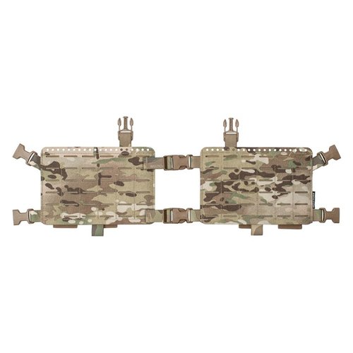 34 Alpha Chest Rig erbjuder en lågprofil design med flexibel MOLLE-konfiguration och elastiska fack för att bära ammunition och utrustning av olika storlekar.