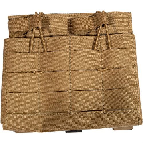 Grey Ghost Gear's Double 7.62 Mag Panel är lätt och strömlinjeformad, rymmer två 20-runds 7.62x51 NATO-magasin med justerbar bungee och MOLLE-fäste.