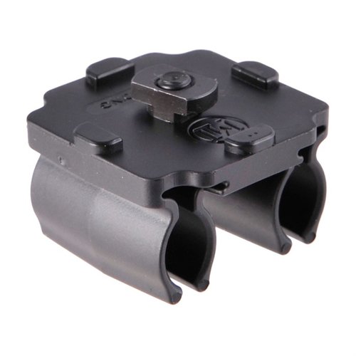 Universell patronhållare för lever- och repetergevär, kompatibel med .357 till 45-70, M-LOK™-kompatibel och tillverkad i USA av minnesbeständig polymer.