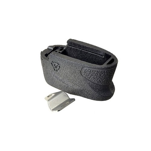 Strike Industries EMP +2 för S&W M&P Shield ökar kapaciteten med 2 rundor för 9mm och 1 för .40S&W, med en ergonomisk design och säker låsning.