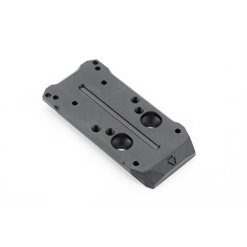 Strike Slide för P365 MRDS Adapter Plate möjliggör enkel montering av Mini Red Dot Sight, lätt design och kompatibilitet med flera optikfotavtryck.