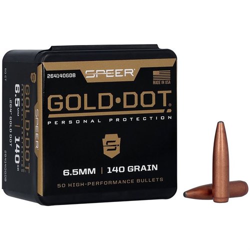 Gold Dot 264 kaliber 140gr kulor erbjuder extrem noggrannhet, pålitlig prestanda och konsekvent penetration för att effektivt stoppa hot.