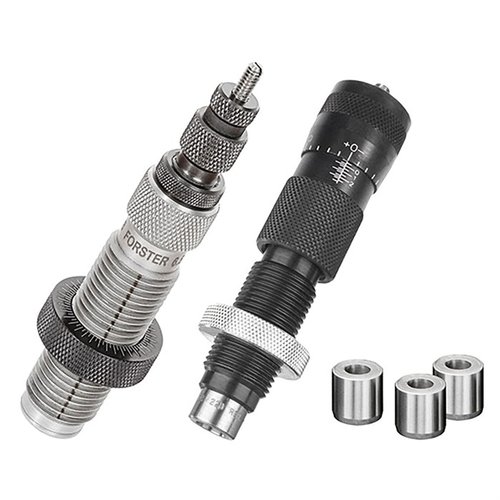 Detta set innehåller en Full-Length Bushing Die och en Bench Rest® Ultra Micrometer Seater Die, tillverkad med högsta kvalitet från Forster. Levereras i Deluxe Die Box.