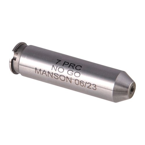 Manson Precision Rimless Cartridge Headspace Gauge ger noggranna mätningar av headspace, tillverkad av hållfast stål för långvarig användning och säkerhet vid skjutning.