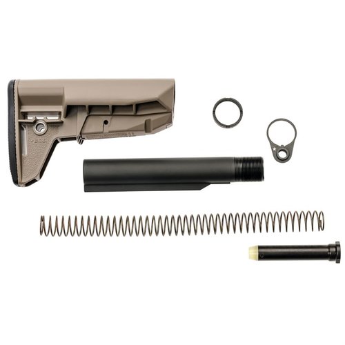 BCM Mod 2 SOPMOD Stock erbjuder överlägsen ergonomi, hållbarhet och anpassningsbarhet med en avtagbar buttpad och VBOST för optimal prestanda.