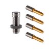 Sinclair TiN Coated Turning Mandrel Kit erbjuder hög precision och slitstyrka, perfekt för halsvändning och att säkerställa koncentriskhet.