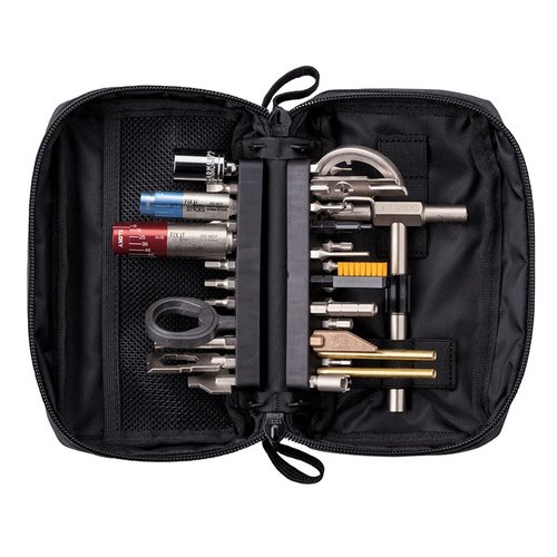 Fix It Sticks "The Works" All-In-One Combo Tool Kit erbjuder ett komplett verktygspaket med specialverktyg och precisionsmomentnycklar för effektivt vapenunderhåll.