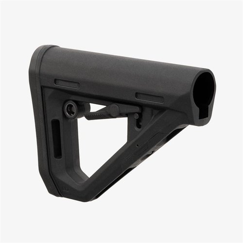 DT Carbine Stock ger ökad hållbarhet och stabilitet med enkel justering, anti-snag kontroll, och kompatibilitet med Magpul CTR Cheek Risers.