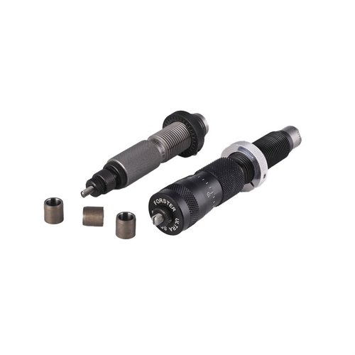 Denna BUSHING FULL LENGTH- ULTRA MICROMETER DIE SET för 338 Lapua inkluderar en Full-Length Bushing Die och en Bench Rest® Ultra Micrometer Seater Die i hög kvalitet.