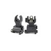 Samson manual folding sights i 6061-T6 aluminium erbjuder robust konstruktion, perfekt co-witness höjd och låser i utvikt läge för säker precision.