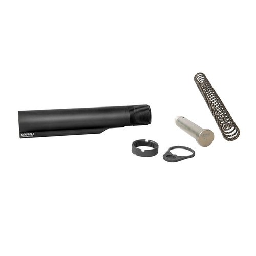 Geissele Premium Mil-Spec Buffer Tube är tillverkad av 7075-T6 aluminium, har 6 positioner och inkluderar Super 42 fjädern för ökad pålitlighet och prestanda.