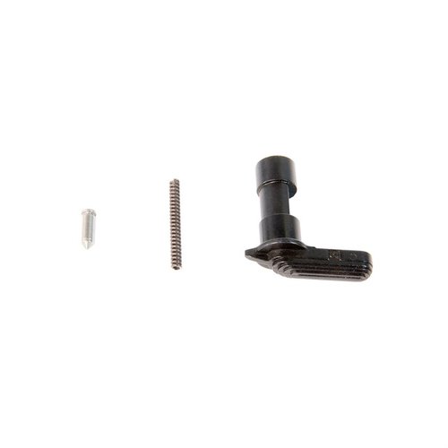 Geissele Posi-Snap Safety Selector är tillverkad av 400-serie rostfritt stål och erbjuder en positiv och taktil känsla när säkerheten snäpper på plats.