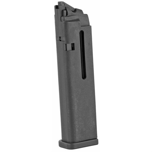 Konverteringskit för Glock 17, 19, 22, 23 med 15 eller 25 skott 22 Long Rifle magasin, perfekt för CCI 40 Grain Round Nose Mini-Mag. Svart finish.