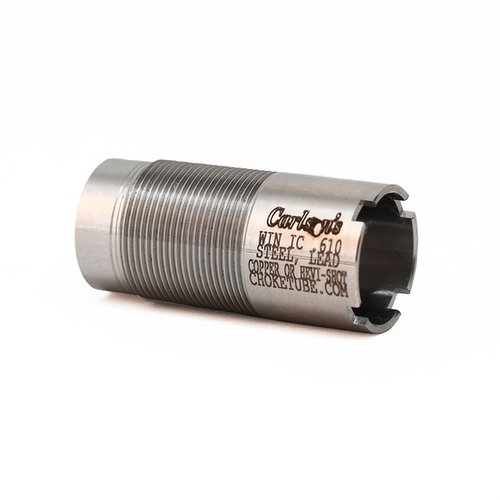 Carlsons flush mount chokes i 17-4 värmebehandlad rostfritt stål, passar Winchester och andra märken. Livstidsgaranti och tillverkade i USA!