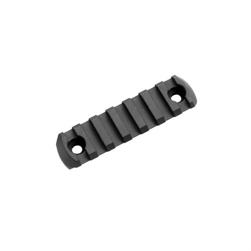 M-LOK SLOTTED PICATINNY RAIL i aluminium av flygplansklass ger möjlighet att fästa 1913 picatinny-tillbehör som ljus och grepp. Tillverkad i USA.