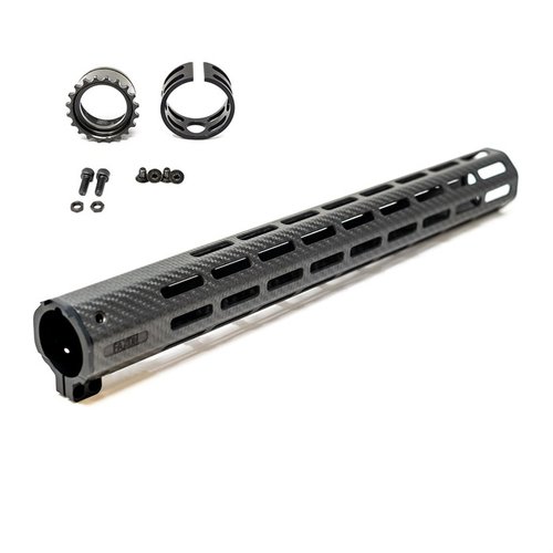 Faxon Firearms Streamline Carbon Fiber Handguard är lätt, starkare än aluminium, har 8 M-LOK spår och ger stabilitet utan att öka vikten på ditt vapen.