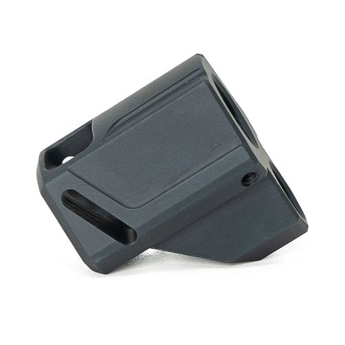 Förbättra din precision med Faxon EXOS-515 kompensator för SIG P320. Minskar rekyl och muzzlekick, tillverkad av hållbar 6061 aluminium med svart anodisering.