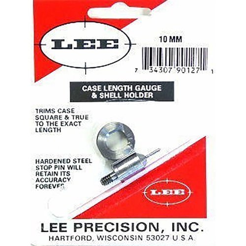 CASE LENGTH GAUGES från LEE PRECISION erbjuder en exakt och enkel metod för att trimma till rätt längd och kvadrera hylsmunnen, perfekt att använda med Cutter och Lock Stud.