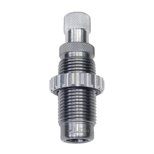 .30 Super Carry Carbide Factory Crimp Die från Lee Precision ger en säker och exakt krimpning, utan behov av hylslub, för pålitlig ammunition.