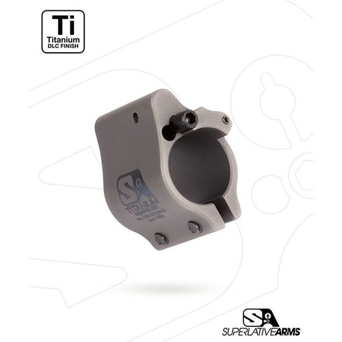 Superlative Arms AR-15 Clamp On Justerbar Gas Block ger renare och kallare drift, minskar rekyl och har en säker justeringsmekanism för optimal prestanda.