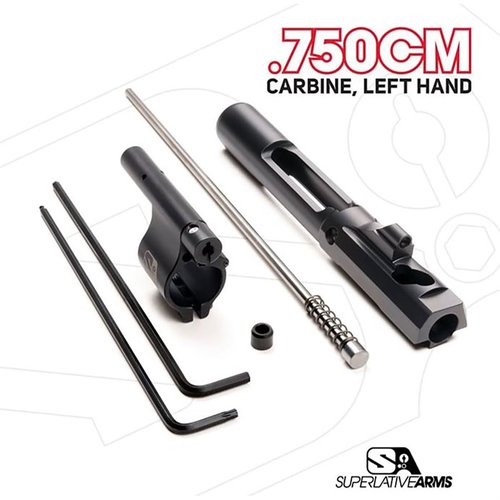 Superlative Arms gas piston system minskar trycket och slitage, ger mindre rekyl och renare drift med Bleed Off® Mode för AR-15.