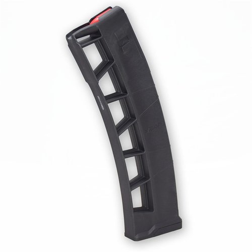 EXOMAG 9MM LUGER är en pålitlig och lättanvänd magasin för AR-plattformar, som möjliggör snabb kaliberbyte utan modifieringar och med sista skottets hållöppning.