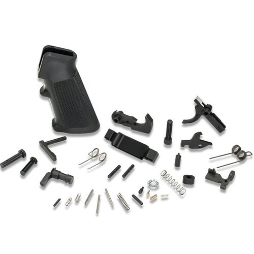 KAK Industries AR-15 lower parts kit ger allt du behöver för att bygga en komplett lower receiver, tillverkad enligt mil-spec och 100% amerikansk.