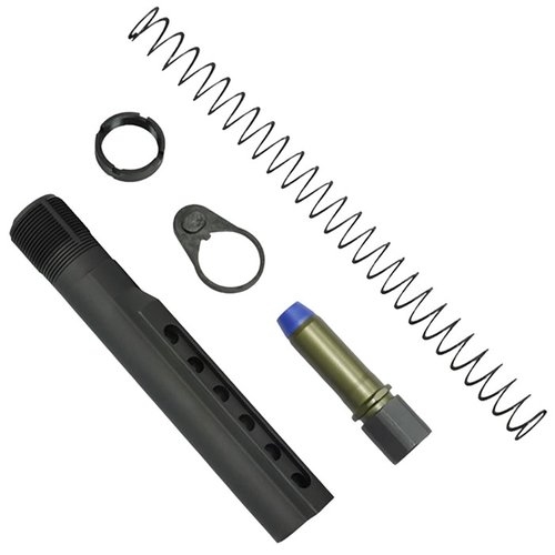 K-SPEC AR-15 Heavy Buffer Tube Kit ger överlägsen rekylhantering med en innovativ kompressionssystem, flatwire fjäder och mil-spec carbine buffer tube.
