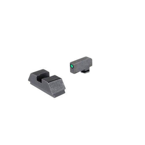 AMERIGLO® 1L Tall Tritium Sights erbjuder en precis och förhöjd co-witness bild för Glock® MOS, perfekta för red dot optics och pålitliga reservsights.