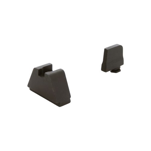 AMERIGLO 5XL TALL OPTIC COMPATIBLE SIGHT SET ger en exakt co-witness bild för red dot optics och är optimerad för Glock Gen4/5 MOS med Burris och Vortex.