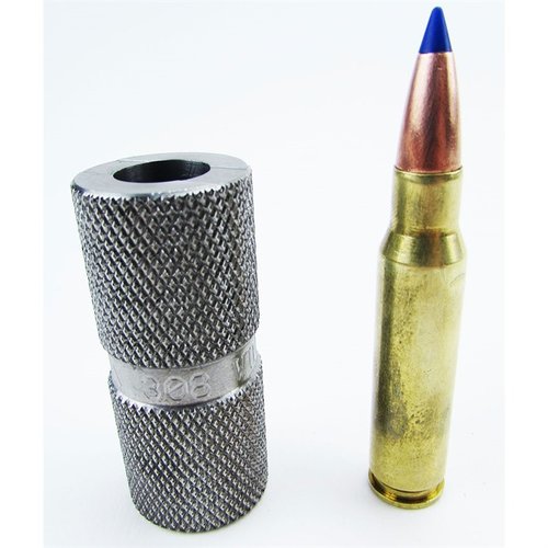 Lyman Pro Headspace Gauges i rostfritt stål erbjuder noggrann mätning av cartridge headspace och max case length, med halkfria o-ringar och rullskydd.