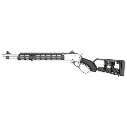 SMITH & WESSON 1854 Extended Sight System erbjuder snabb målfångst med robust design, justerbar vind och höjd, samt en fullängds Picatinny rail för tillbehör.