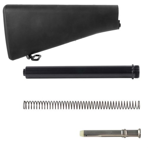 Återskapa en amerikansk klassiker med M16A1 Buttstock Assembly, perfekt för AR-15 och tidiga M16-modeller, inklusive buffer tube och sling swivel.